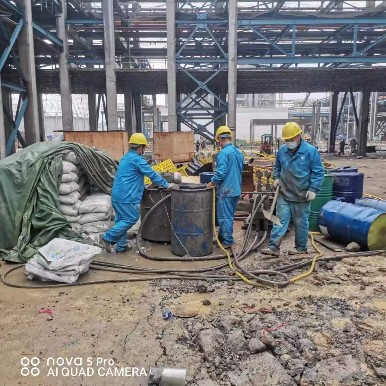 三门峡设备基础下沉沉降注浆加固施工